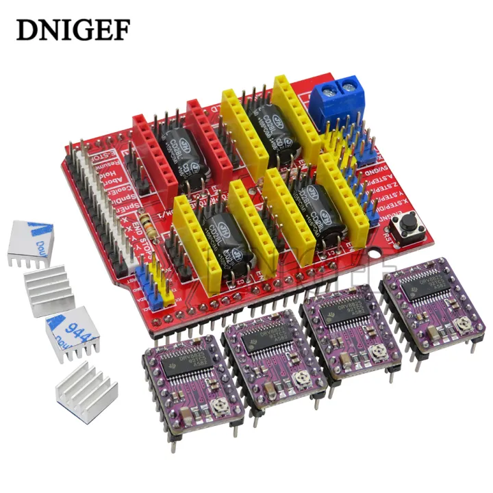 CNC%20Shield%20v3%20Engraving%20Machine%20/%203D%20Printer%20/%20+%204pcs%20A4988%20/%204pcs%20DRV8825%20Stepper%20Motor%20Driver%20for%20Arduino%20-%20Image%204
