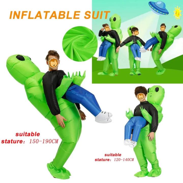ET Alien inflatable suit Alien Monster Inflatable Costume Scary Green ...