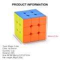 QY Warrior S 3x3 Stickerless Speed Cube 3x3x3 Magic Rubiks Cube. 