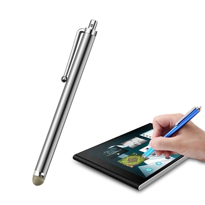 AT-19 Silver Fiber Pen Tip Stylus Capacitive Pen Mobile Phone