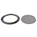2X Speaker Grille Cover Loudspeaker Protective Mesh Cover Circle 4''+6.5''. 