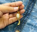 ESH Gold plated Stylish white pearl agasthi Kandiyan saree Brooch / Saree Pin For Women. 