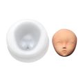 Elf silicone Q version face face mold ultra-light clay soft pottery face mold bjd silicone fairy ears baby face. 