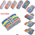 4 In 4 Universal Cable Wire Connector Push Type Quick Wire Connector Push In Wiring Terminal Block E 180 L. 