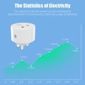 20A Tuya Universal Smart WiFi Smart Plug with Power Monitoring and Timer Function. 
