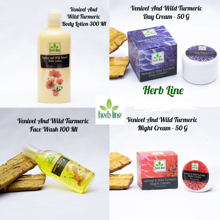 Herb%20Line%20Venivel%20&%20Wild%20Turmeric%20Pack%20(Face%20Wash%20100Ml,%20Body%20Lotion%20300Ml,%20Day%20Cream%2050G%20&%20Night%20Cream%2050G)%20-%20Image%203