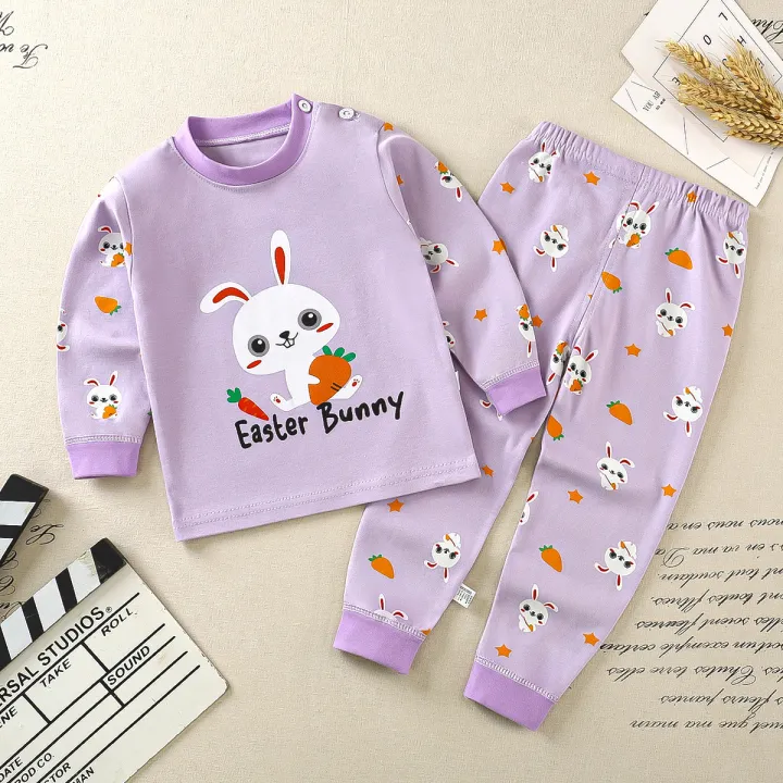 Toddler%20Boys%20Underwear%20Set%20Cotton%20Lettering%20And%20Bear%20Pattern%20Long%20Sleeve%20Top%20And%20Matching%20Pants%20Pajama%20Set%20-%20Image%204