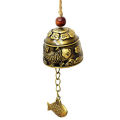 Blessing Bell Fish Feng Shui Bell Blessing Good Luck Fortune Hanging Wind Chime SUNM. 