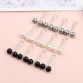12 Pieces/set Women's Scarf Hijab Clip Brooch Pearl Brooch Fixed Hijab Gift for Friends Clothing Accessories Jewelry. 