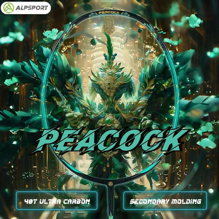 ALP-SPORTS%20Peacock%204U%20Offensive%20Badminton%20Racket%20-%2040T%20Carbon%20Fiber,%2035lbs%20Max%20Tension,%20Free%20Stringing%20and%20Grip,%20Fast%20Delivery%20in%20Colombo%20-%20Image%202