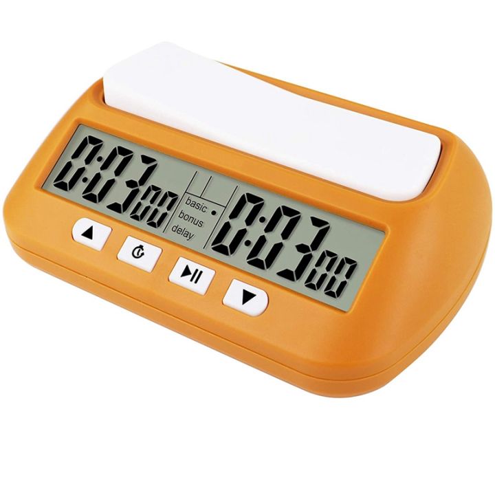 【Hot selling items 】Chess Clock, Digital Chess Timer & Game Timer, 3-In-1 Multipurpose Portable Professional Clock Yellow