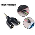 3.5mm Splitter Stereo Plug U-shape Stereo Audio Mic & Headphone Earphone Splitter Adapters for Smartphone MP3 MP4 Player. 