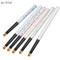 Myyeah Nail Art Acrylic Brush Solid Polish Painting UV Gel Extension Builder Brush Nail Drawing Pen DIY Manicure Tool. 