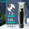 VGR V-030 Professional Hair Trimmer USB Rechargeable Hair Cutting Machine For Men Hair & Beard Trimmer / Clippers (Black). 