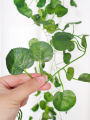 Green Leaf Banner Wall Background Artificial Hanging Plants for Wedding Party Garden Wall Decoration. 