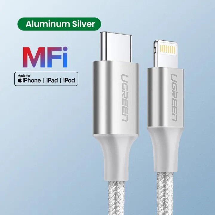UGREEN%20USB%20C%20to%20Lightning%20Cable%20Nylon%20Braid%20MFi%20Certificate%20for%20iPhone%2013,12,%2012%20Pro,11%20/iPhone%2011%20Pro%20/XS%20Max%20X%208%2020W%20PD%20Fast%20Charger%20Data%20Cable%20for%20Macbook%20Pro,%20Air,%20iPad%20Pro%202020,2018%20USB%20C%20Cord%20-%20Image%207