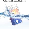 1/5pcs Vertical Transparent Soft ID Card Bag Certificate Card PVC Case with Zipper Badge Work Card Holder Accessories. 
