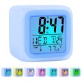 Alarm Clock Digital Travel for Bedroom Boy Girl,Small Desk Bedside Clocks,Display Time/Date LED Night Light with Snooze. 
