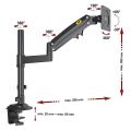 NB H100 17-30" Single Monitor Arm Mount Bracket Heavy-Duty Full Motion Arm Load Gas Spring Table Mount 2-9 kg. 