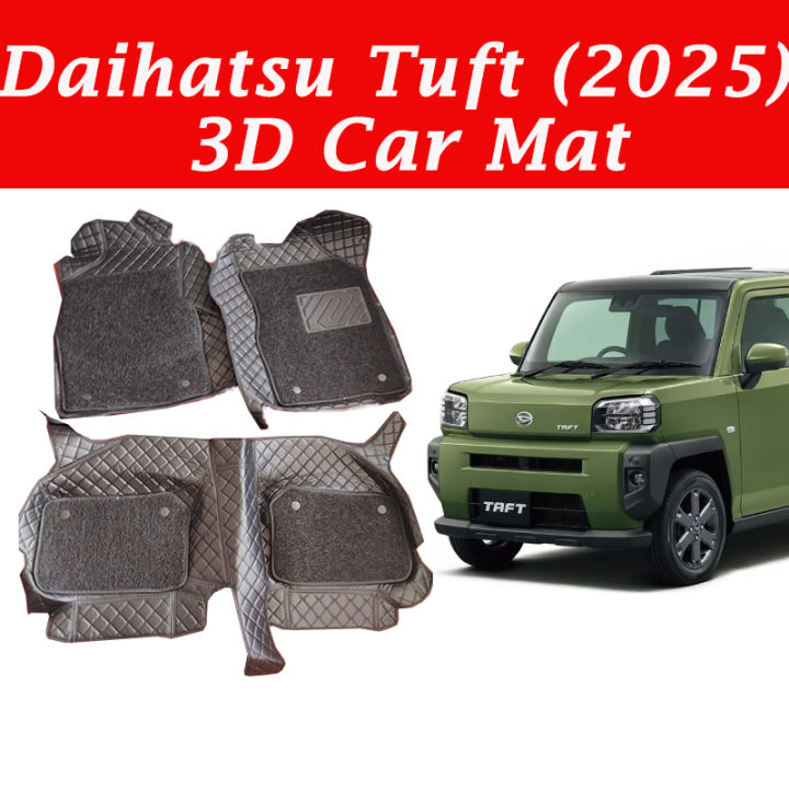 Daihatsu Tuft Full Black 3D Car Mat