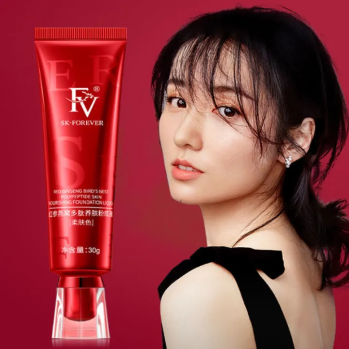 FV%20Red%20Ginseng%20Bird%20'S%20Nest%20Polipeptida%20Skin-Nourishing%20Liquid%20Foundation%20Long-Lasting%20No%20Makeup%20Concealer%20Oil%20Control%20Waterproo%20-%20Image%204
