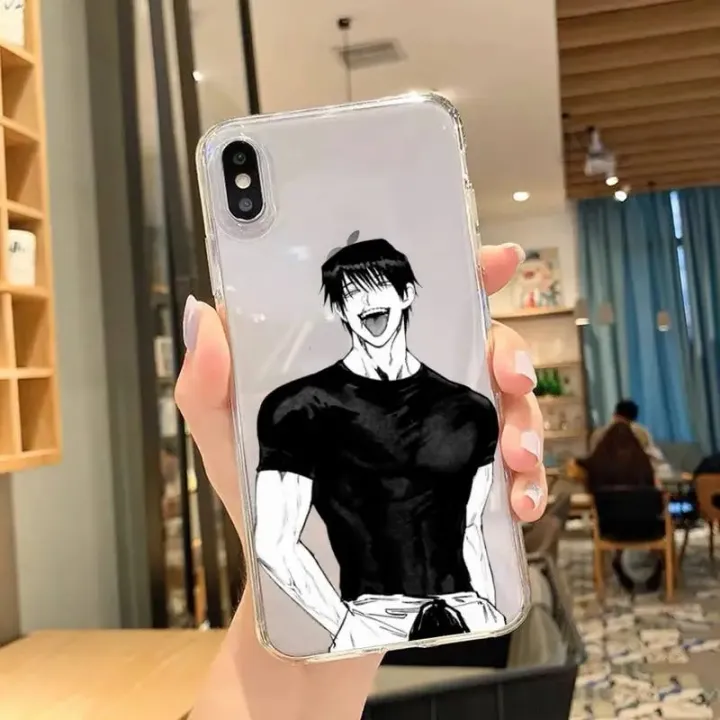 Toji%20Fushiguro%20Jujutsu%20Kaisen%20Phone%20Case%20For%20iPhone%2011%2012%20Mini%2013%2014%20Pro%20XS%20Max%20X%208%207%206s%20Plus%20SE%20XR%20Transparent%20Shell%20-%20Image%205