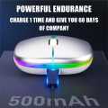 LED Wireless Mouse USB Rechargeable Bluetooth-compatible RGB Mouse Silent Ergonomic Mouse With Backlight For Laptop PC ipad. 