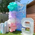 4 Pcs/lot 30x30cm 3d Sequin Wall 3d Art Wall Sequins 3d Wall Panel Mirror Wall Cloth Paint House Party Decor Brand Logo. 