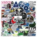 50pcs Cool Cartoon Hacker Programming Stickers For Laptop Phone Luggage Fridge Waterproof Graffiti Helmet Car Decals. 