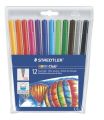 STAEDTLER® 325 Fibre-tip 12 Pen Set Wallet. 