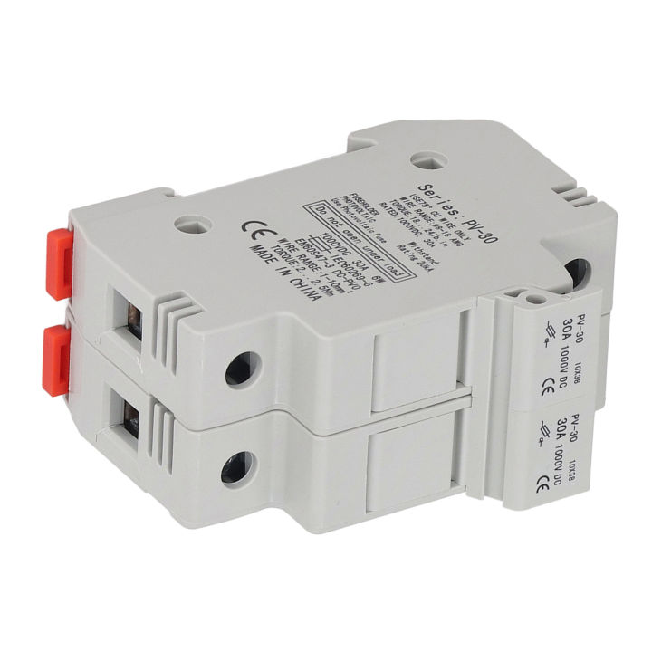 Photovoltaic%20Fuse%20Holder%202P%20PV%20Fuse%20Holder%2015A%20ABS%20Housing%201000V%20DC%20for%20Combiner%20Box%20-%20Image%205