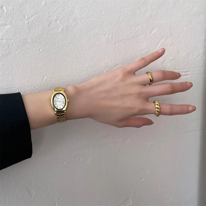 Gold%20Oval%20Small%20Dial%20Watch%20for%20Women,%20Versatile,%20Simple,%20Fashionable%20for%20Middle%20and%20High%20School%20Girls%20-%20Image%206