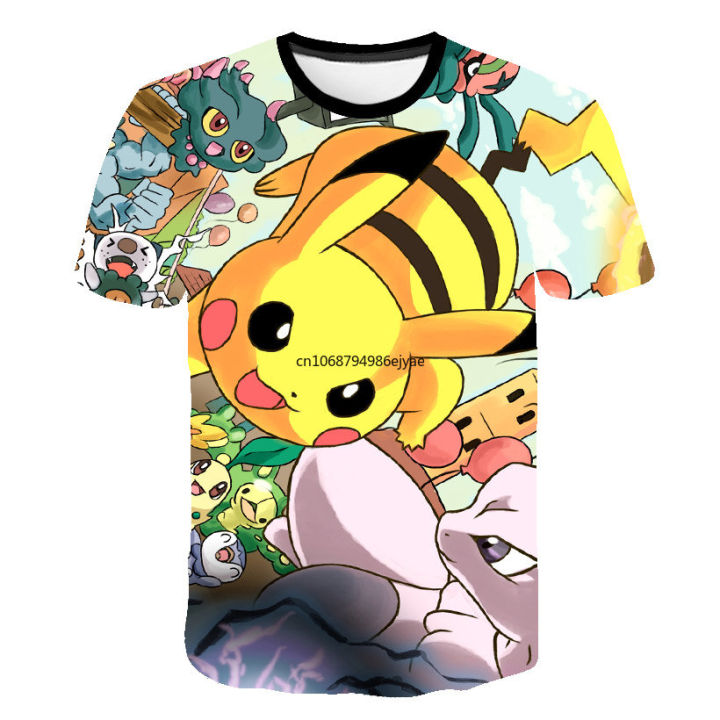 Pokemon%20Pikachu%20Mewtwo%203D%20Summer%20Fashion%20Cartoon%20T-shirt%20Anime%20Pok%C3%A9mon%20Hip-Hop%20Casual%20Children%20Short%20Sleeves%20Boys%20And%20Girls%20-%20Image%205