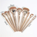 9 Golden Oval Makeup Brush Beginner Brush Traceless Makeup Brush Set Eyeshadow Brush Set. 