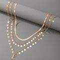 【ZOSR】Bohemian Moon Pendant Necklace for Women Charms Star Shiny Crystal Stone Multi-layer Geometry Party Jewelry Collar. 
