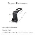 Carbon fiber hook car seat headrest hanger bag hook organizer bracket for Mini Cooper One S JCW R55 R57 F56 F54 car accessories. 
