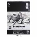 Art Nation Sketch Pad For Artists 160 GSM 24 Sheets A3 A4 A5. 