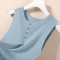 Ice Silk Camisole Women's Short 2024 Summer New All-Matching Sleeveless Knitted Underwear Top Thin ins Tide. 