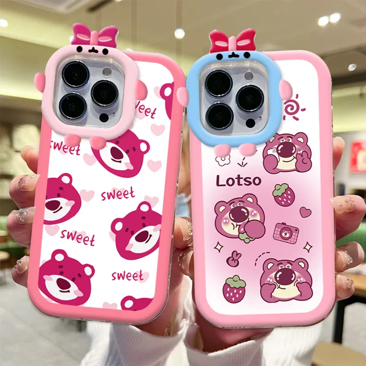 Super%20Girls%20Case%20For%20Samsung%20A12%203D%20Cute%20Cartoon%20Bear%20Lotso%20Lots-o'-Huggin'%20Little%20Monster%20Mobile%20Phone%20Casing%20Soft%20Silicone%20Cases%20Soft%20Luxury%20Cover%20Liquid%20Coque%20-%20Image%205