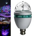 DJ Light LED 3W RGB LED Crystal Rotating Light Bulb Xmas Party DJ Disco Light. 