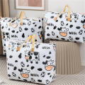Foldable Portable Handbags Clothing Storage Solutions Cartoon Cow Printing Blanket Storage Bags Dustproof Wardrobe Organizer Bags Quilt Storage Bags. 