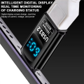 1PCS Digital LED Display USB 3.2 Adapter 10Gbps 36-60W Power Meter Tester Smart Chip Data Transmission USB C Extension A. 