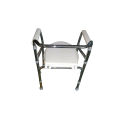 Commode Chair Without Wheel - 3-in-1 Foldable Height Adjustable Commode Chair Folding Bedside Commode, Commode Chair for Toilet is Height AdjustableCapacity 125 Kg. 