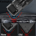 Casinglee For Samsung Galaxy A70 Case Shockproof Armor Stand case with Metal Clip Back cover Samsung A70 Phone cases Car Mountaineering phone case. 