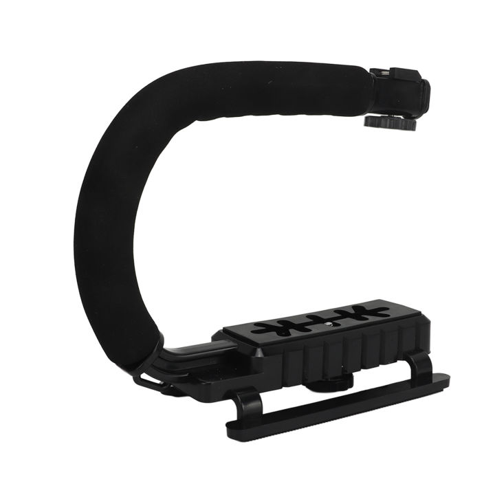 Video Action Stabilizing Handle Aluminum Alloy And ABS U Type Camcorder Hand LJ4