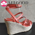 【ALLGOOD】Women Sandals   S Platform Ladies  Shoes Concies Cross Woman Sandal Thick Bottom Solid  Shoe Fashion. 