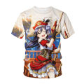 Japanese anime graphic T-shirt men streetwear 3D print t shirt women casual fashion tees Kawaii girl Tops Hip Hop unisex clothes. 