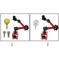 KOGEEK Metal Round Dial Indicator and Mini Flexible Magnetic Base Holder Bracket Tool Kit. 