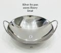 Premium Silver Fry Pan Set - Small 22cm and Large 24cm Heavy-Duty Non-Stick Skillets. 