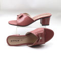 Ladies New Style Heeled Sandals | Imandi Enterprises | Women's Pink Color Shoes. 